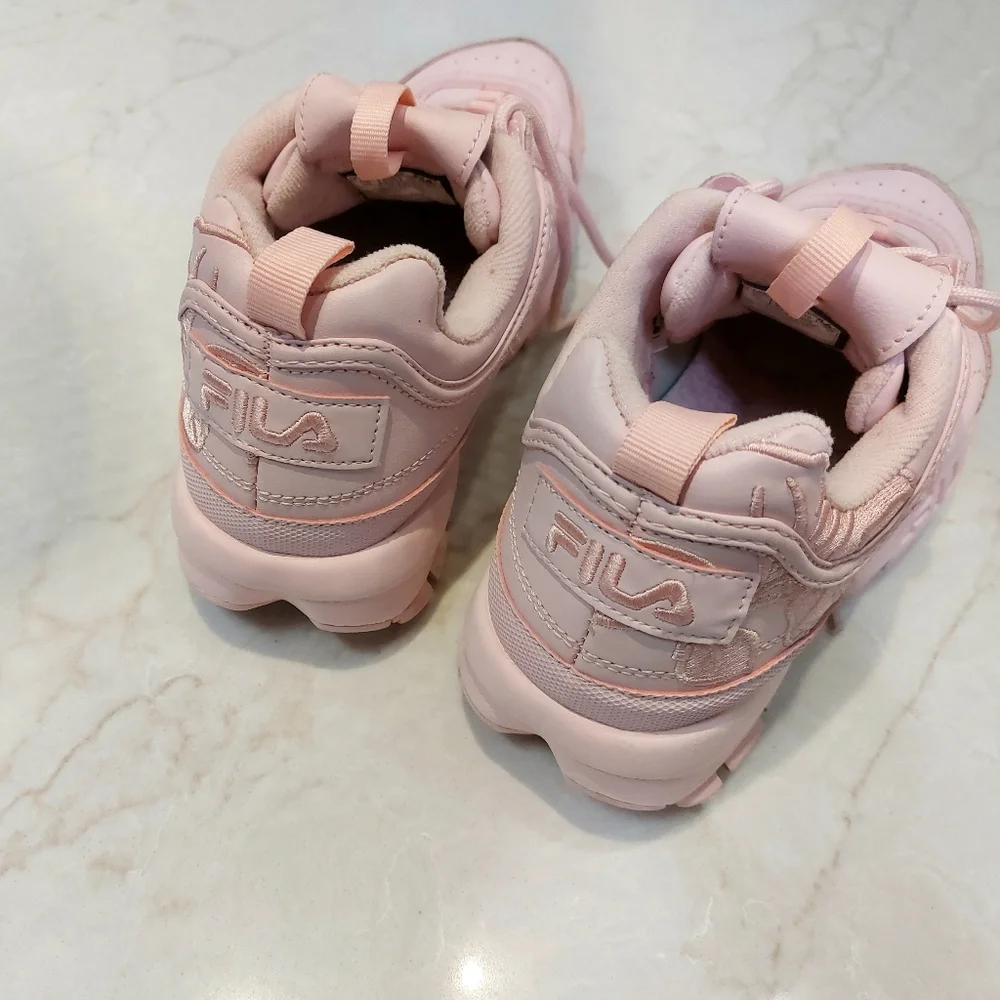Fila Disruptor II Embroider Rose Floral In Size 10 - Picture 4 of 8